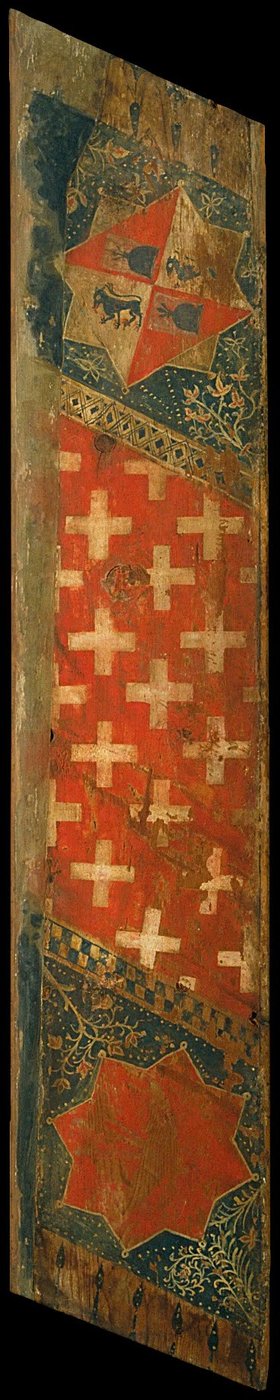 Panneau de plafond à caissons avec armoiries des familles Cardona et Cruïlles - Unbekannt Unbekannt